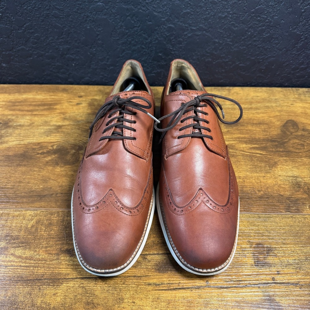 Cole Haan Original Grand C26471 Brown Leather Wingtip Oxford Mens Size 12M - Picture 2 of 7